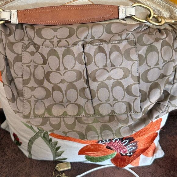 COACH SOHO CHEVRON HOBO w/MATCHING WRISTLET SET SUEDE LEATHER 2005 3664 GVUC - Picture 15 of 17